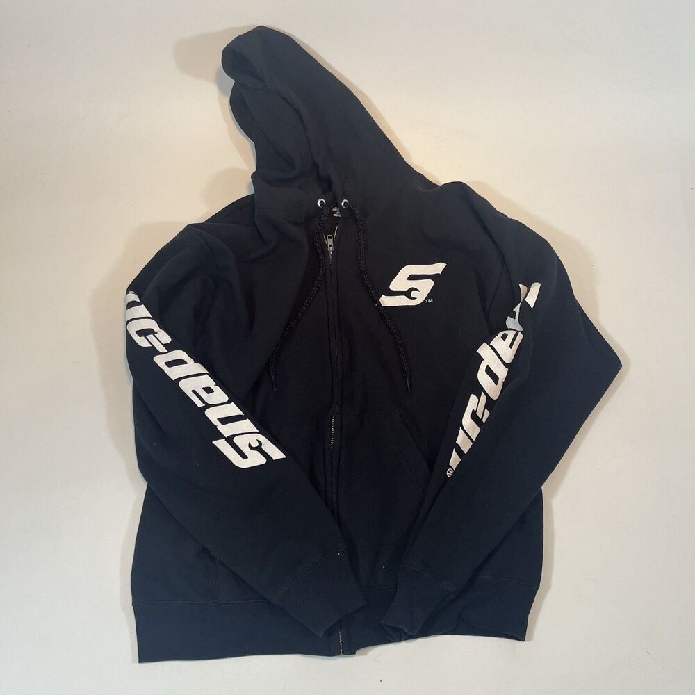Snap-on Zip Hoodie Size Med Black S-Wrench Logo